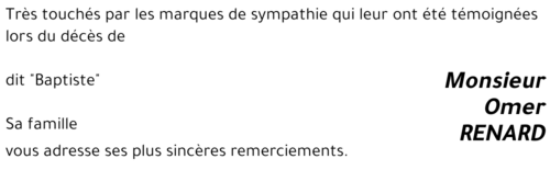 Omer RENARD
