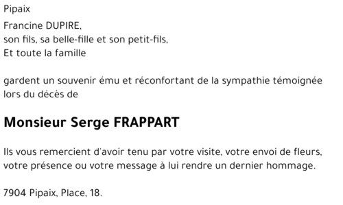 Serge FRAPPART