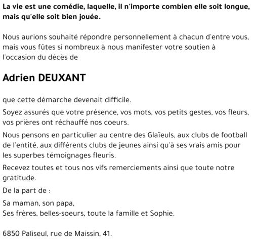 Adrien DEUXANT