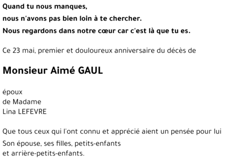 Aimé GAUL