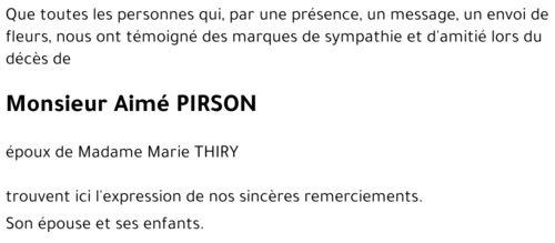 Aimé PIRSON