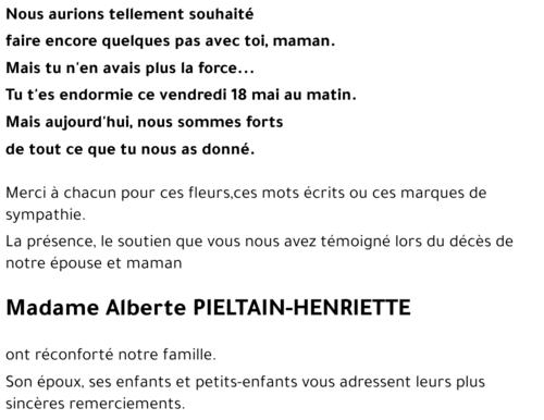 Alberte HENRIETTE