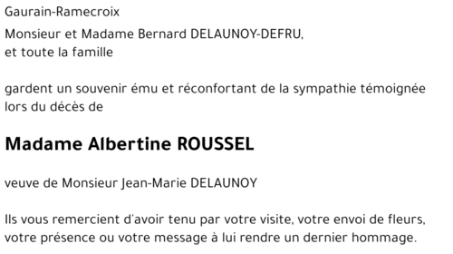 Albertine ROUSSEL