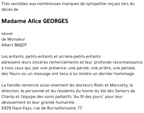 Alice GEORGES