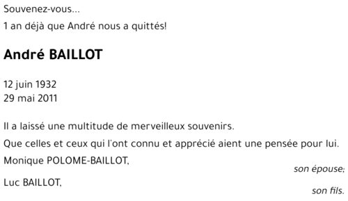 André BAILLOT