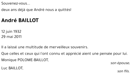 André BAILLOT