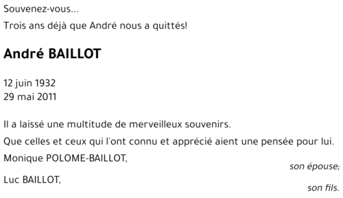 André BAILLOT