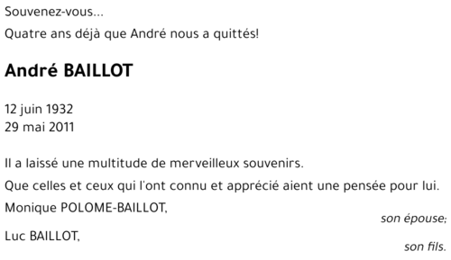 André BAILLOT
