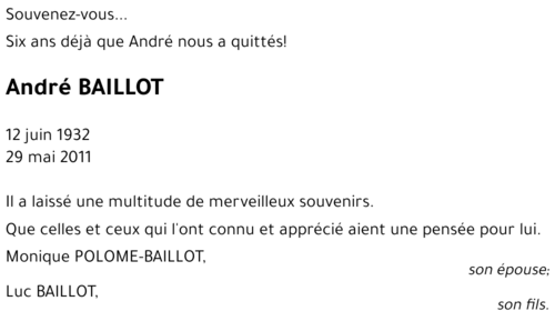 André BAILLOT
