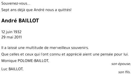 André BAILLOT