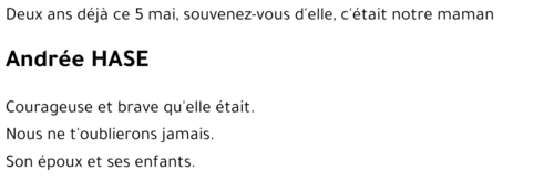 Andrée HASE