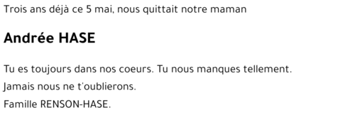 Andrée HASE