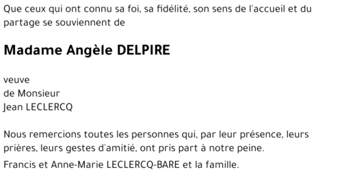 Angèle DELPIRE