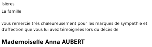 ANNA AUBERT