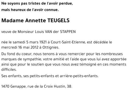 Annette Teugels