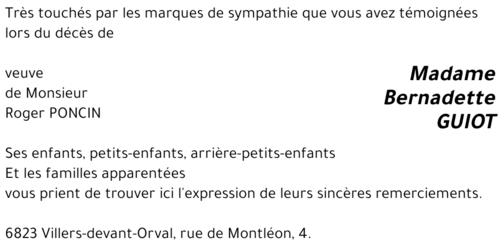 Bernadette GUIOT