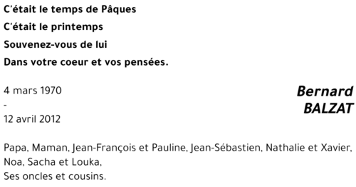 Bernard BALZAT