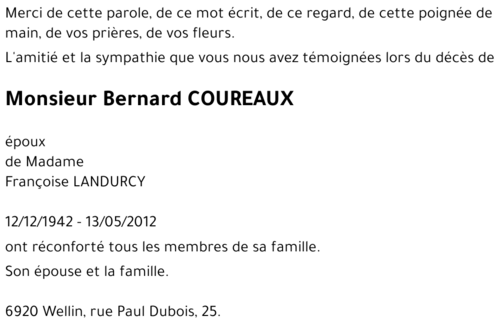 Bernard COUREAUX