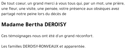 Bertha DEROISY