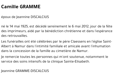 Camille GRAMME