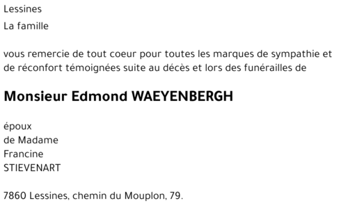 Edmond WAEYENBERGH