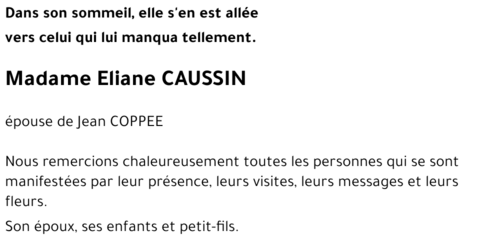 Eliane CAUSSIN