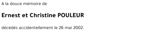 Ernest et Christine POULEUR