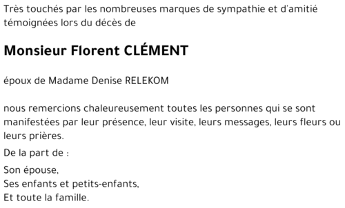 Florent CLÉMENT