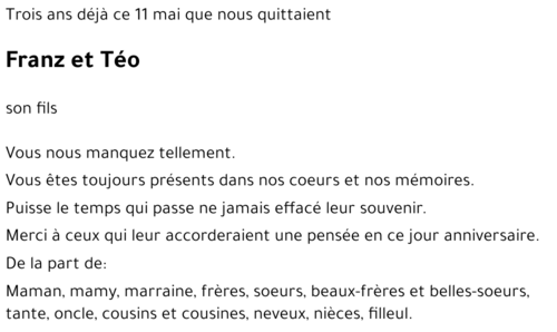 Franz et Téo