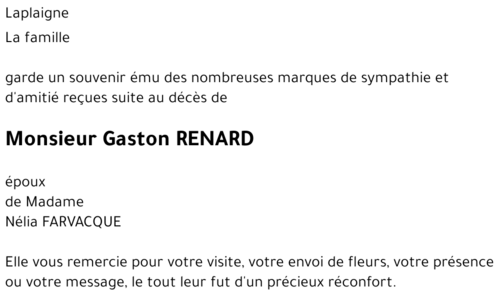Gaston RENARD