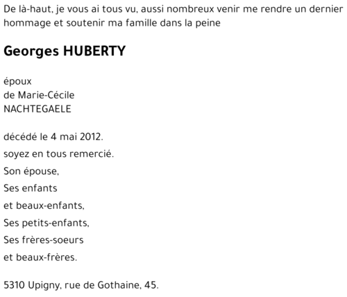 Georges HUBERTY