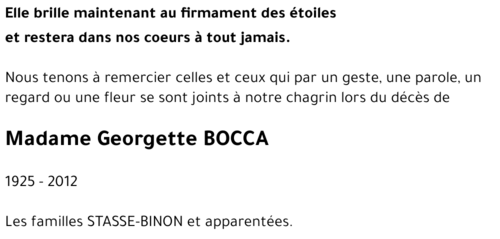 Georgette BOCCA