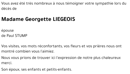 Georgette LIEGEOIS