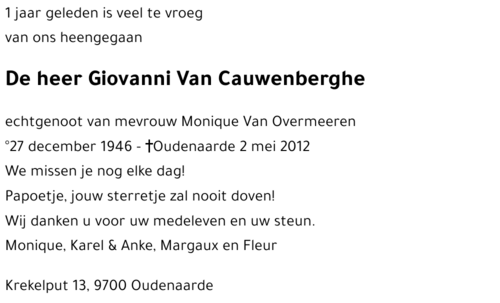 Giovanni Van Cauwenberghe