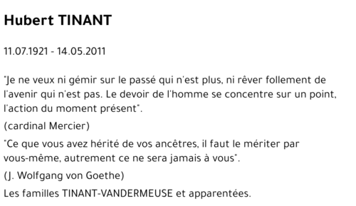 Hubert TINANT