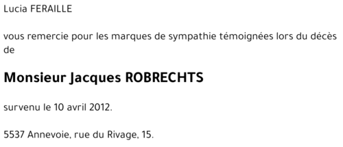 Jacques ROBRECHTS