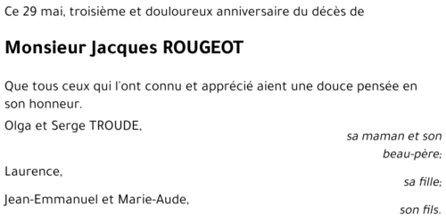 Jacques ROUGEOT