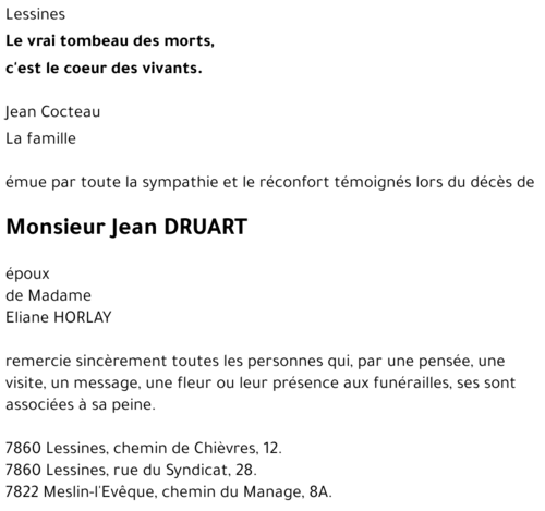 Jean DRUART