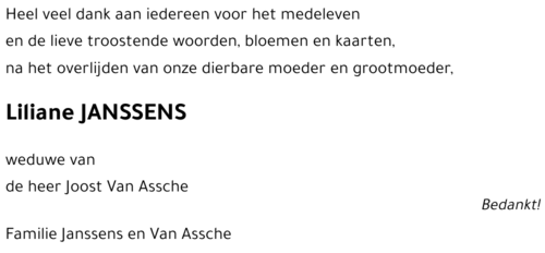 Liliane JANSSENS