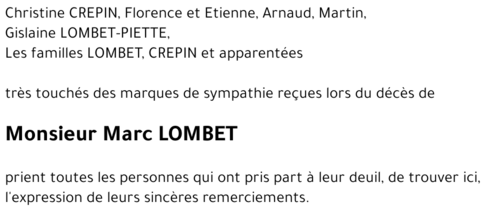 Marc LOMBET
