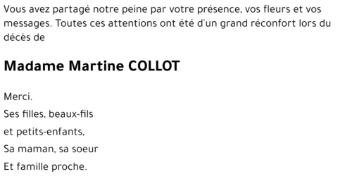Martine COLLOT