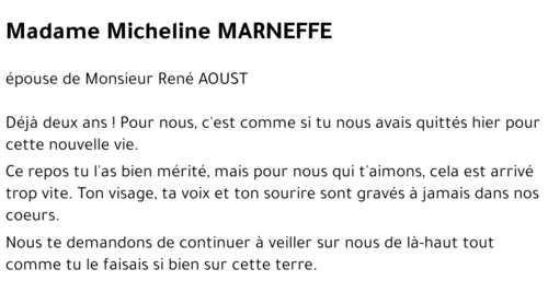 Micheline MARNEFFE