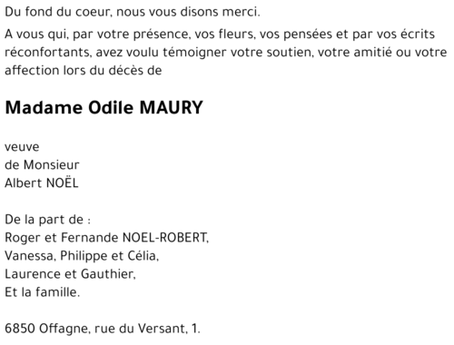 Odile MAURY