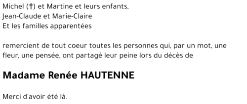Renée HAUTENNE