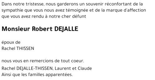 Robert DEJALLE