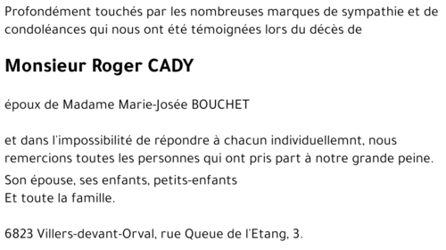 Roger CADY