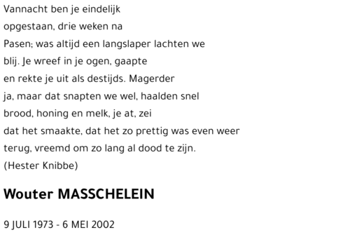 Wouter MASSCHELEIN