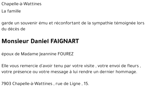 Daniel FAIGNART