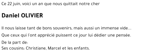 Daniel OLIVIER