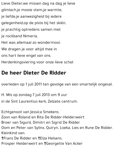 Dieter DE RIDDER